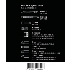 WERA Zyklop Speed 8100 SB Metal Switch 3/8" 05004048001  4013288173928