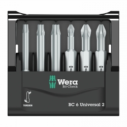 WERA Bit-Check 6 Universal 2, 6-delig. Lange bits!!! - WeraGereedsc...