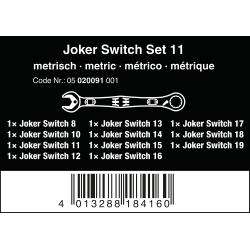 WERA 6001 Joker Switch 11-delige Steeksleutelratelset - WeraGereeds... WERA 6001 Joker Switch 11-delige Steeksleutelratelset - WeraGereeds...