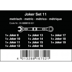 WERA 6000 Joker 11-delige Steeksleutelratel set