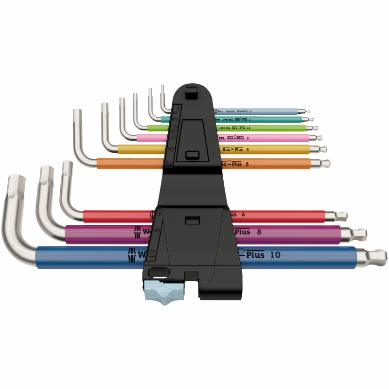WERA Inbussleutelset RVS 3950 SPKL/9 SM Multicolour - WeraGereedsch...