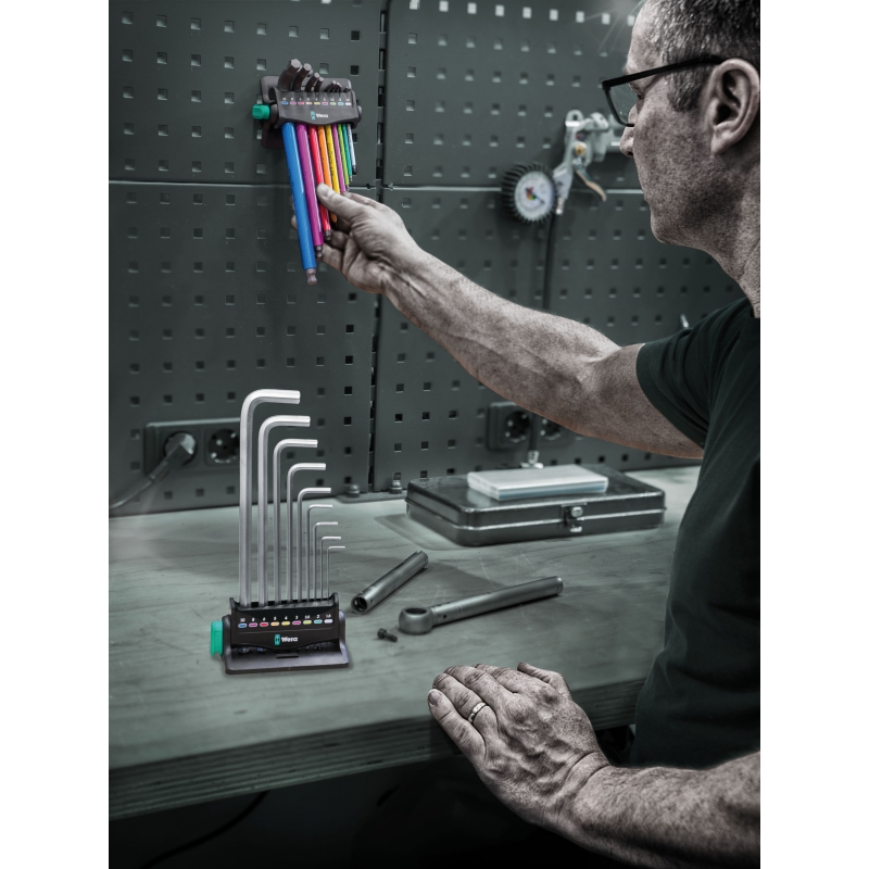 WERA 950/9 Stiftsleutelset in houder 4013288230294 05 133165 001