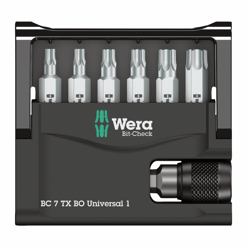 WERA Bit-Check TORX®BO 7 TX met boring 4013288033741 05 056158 001