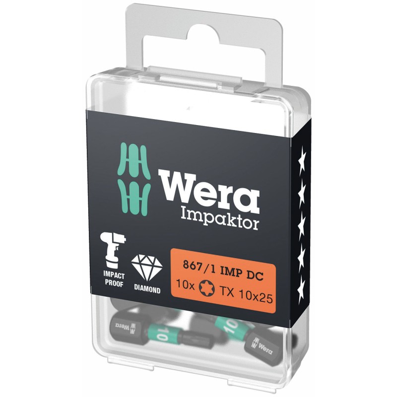 WERA TORX® TX10 X 25 867/1 IMPImpaktor 4013288178688 05 057628 001