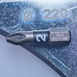 WERA Pozidriv PZ 2 IMPAKTOR 855/1 IMP DC / PZ 2 X 25 Kruis-bit