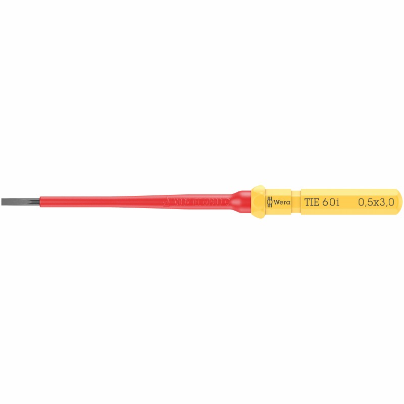 WERA 0.5x3.0 mm Sleuf-kling Kraftform Kompakt VDE 60 i - WeraGereed...