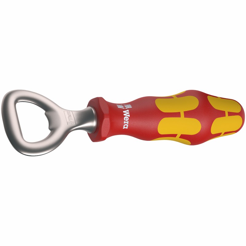 WERA flessen opener VDE geel zwart 05 130008 001 4013288207012 WERA flessen opener VDE geel zwart 05 130008 001 4013288207012