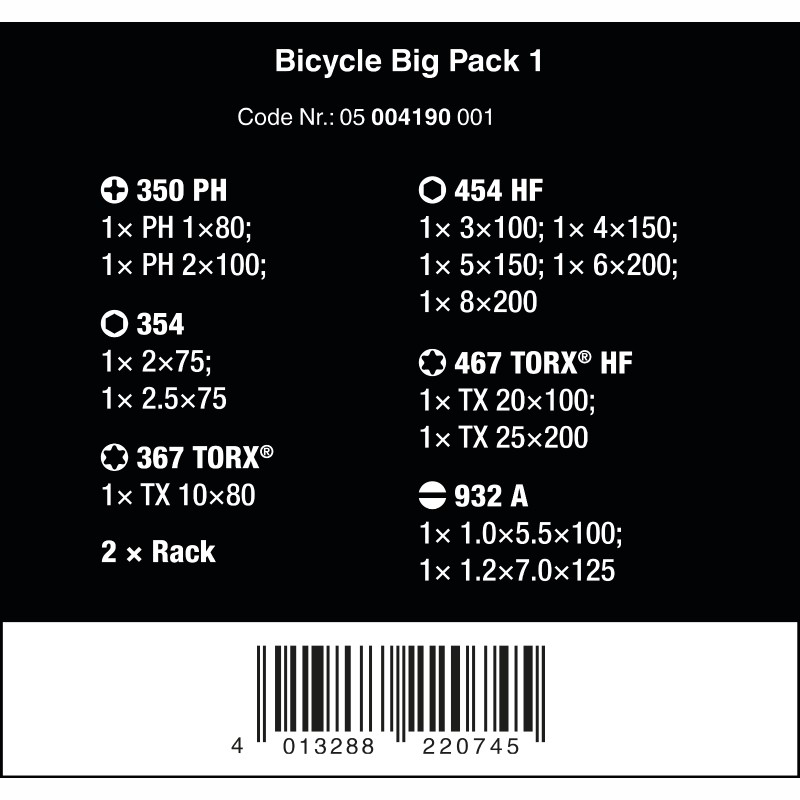 WERA Bicycle Big Pack 1 05004190001 4013288220745