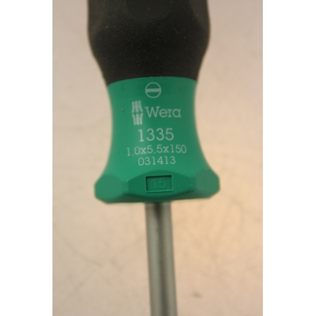 WERA Kraftform Comfort Sleuf 1.0x5.5x150 Electriciën-kling WERA Kraftform Comfort Sleuf 1.0x5.5x150 Electriciën-kling