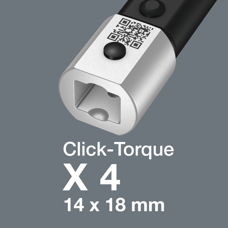 WERA Click-Torque X 4 instelbare draaimomentsleutel, 40-200 Nm, 14x18 4013288193803 05075654001 WERA Click-Torque X 4 instelbare draaimomentsleutel, 40-200 Nm, 14x18 4013288193803 05075654001