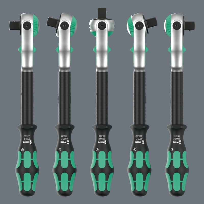 WERA  All-in Zyklop Speed-ratelset, 8100 SA 2 - 1/4"-aandrijving, met vasthoudfunctie 05003533001 4013288121103