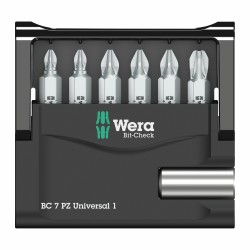 WERA Bit-Check 7 PZ Universal 1, 7-delig 05056296001 4013288038135 WERA Bit-Check 7 PZ Universal 1, 7-delig 05056296001 4013288038135