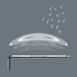 WERA 950 PKL Stiftsleutel, metrisch, verchroomd, 1.5 x 90 mm