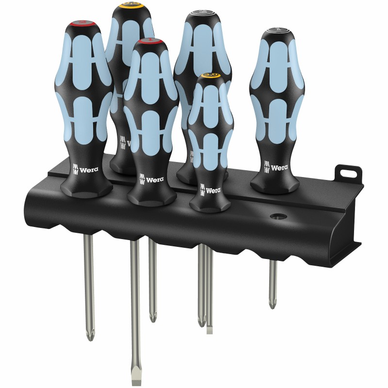WERA  Kraftform RVS 11-delig PH, Sleuf en PZ