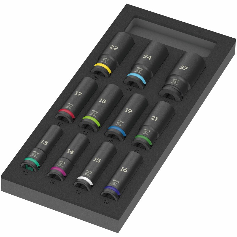 WERA 9725 Schuimrubberen inzetstuk met Zyklop C, 1/2"