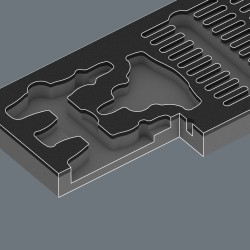 WERA 9752 Schuimrubberen inzetstuk met Kraftform Kompakt ratelset 1 WERA 9752 Schuimrubberen inzetstuk met Kraftform Kompakt ratelset 1