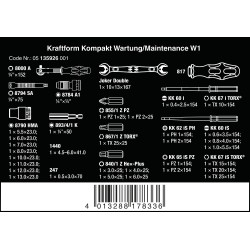 WERA Kraftform Kompakt W 1 Service  135926  EAN 4013288178336 WERA Kraftform Kompakt W 1 Service  135926  EAN 4013288178336