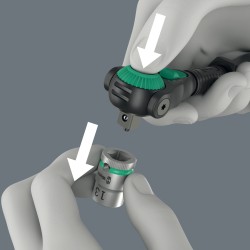 WERA Limited Edition Zyklop Speed ratel 8000 C, 1/2'' Black Edition