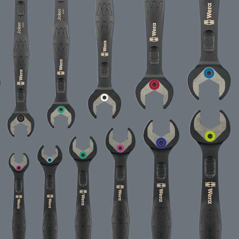 WERA 6000 Joker 11-delige Steeksleutelratel set 1, Black Edition