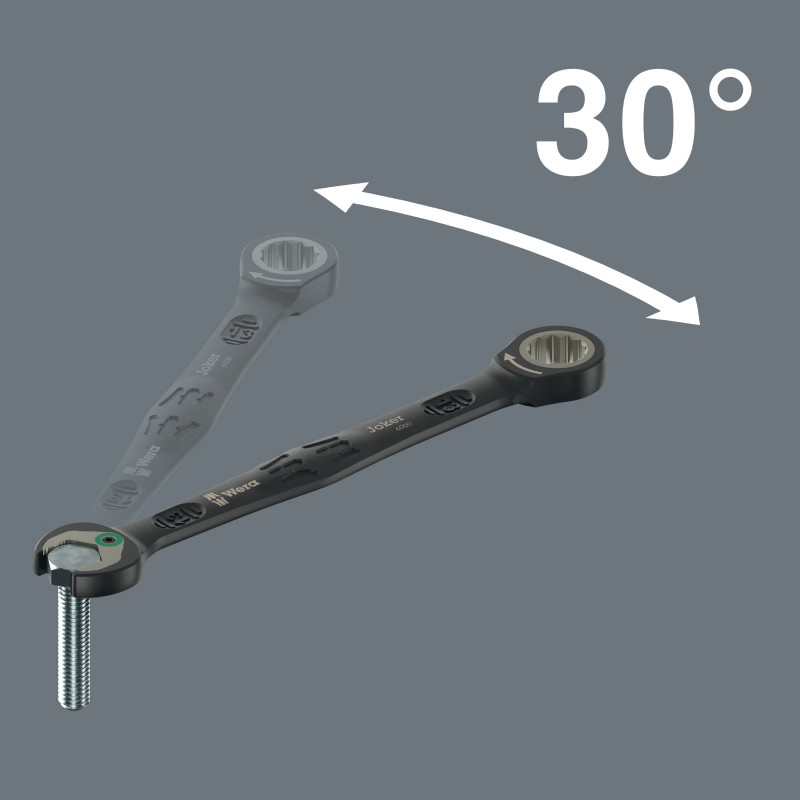 WERA 6000 Joker 11-delige Steeksleutelratel set 1, Black Edition