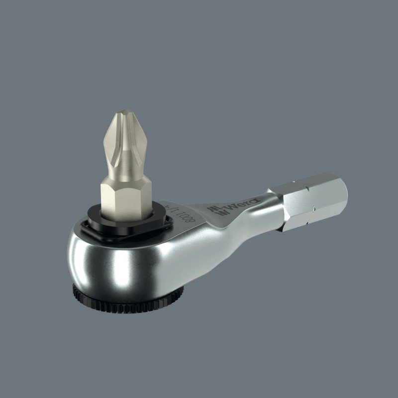 WERA 8011 Zyklop Mini 4 bit ratel, 1/4" x 50 mm 05003662001 4013288234650