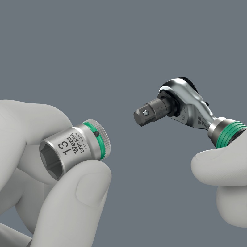 WERA 8011 Zyklop Mini 4 bitratel, 1/4", 1/4" x 50 mm