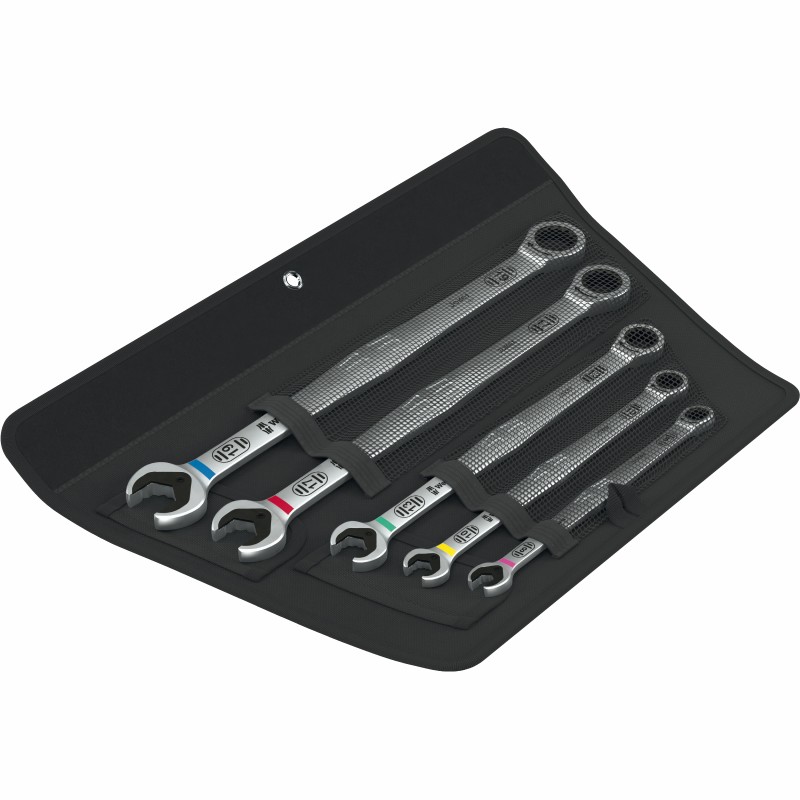 WERA 6007 Joker 5 set 1 Steek-ringratelsleutelset, 5-delig