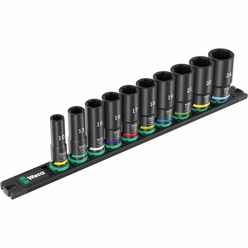 WERA 9660 dop-magneetstrip B Impaktor Deep 1 doppenset