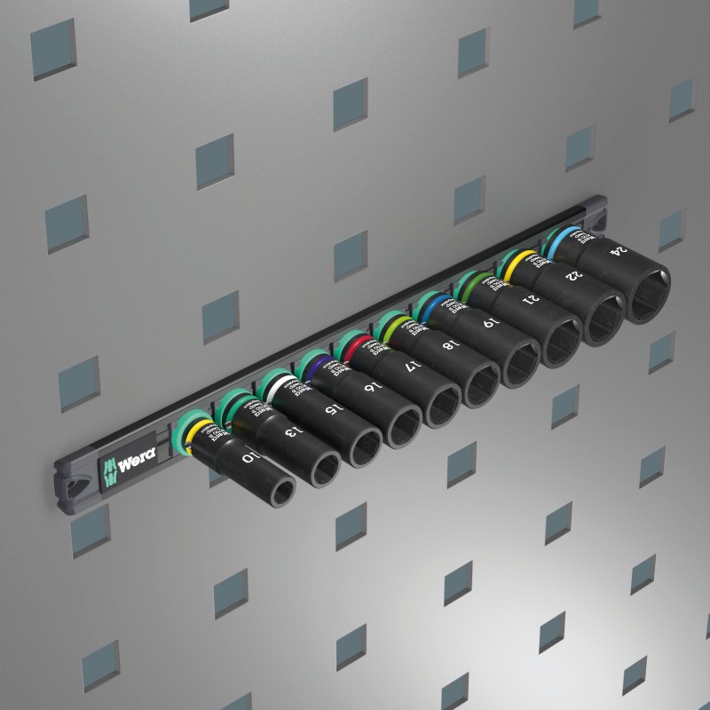WERA 9660 dop-magneetstrip B Impaktor Deep 1 doppenset