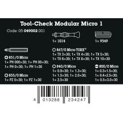 WERA Tool-Check Modular Micro 1, 21-delig
