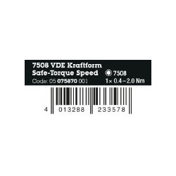 WERA 7508 VDE Kraftform Safe-Torque Speed momentschroevendraaier WERA 7508 VDE Kraftform Safe-Torque Speed momentschroevendraaier