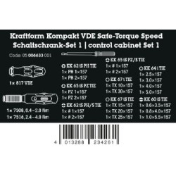 WERA Kraftform Kompakt VDE Safe-Torque Speed schakelkast set 1