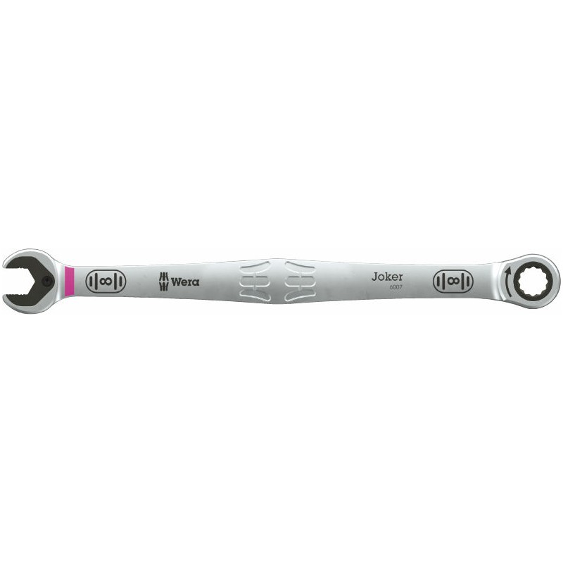 WERA 6007 Joker Steek-ringratel 8 mm. Extra lang.020350 4013288233318