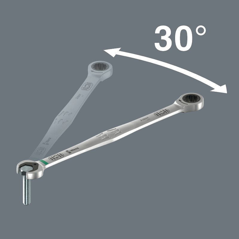 WERA 6007 Joker Steek-ringratelsleutel 13 mm. Extra lang 4013288233349