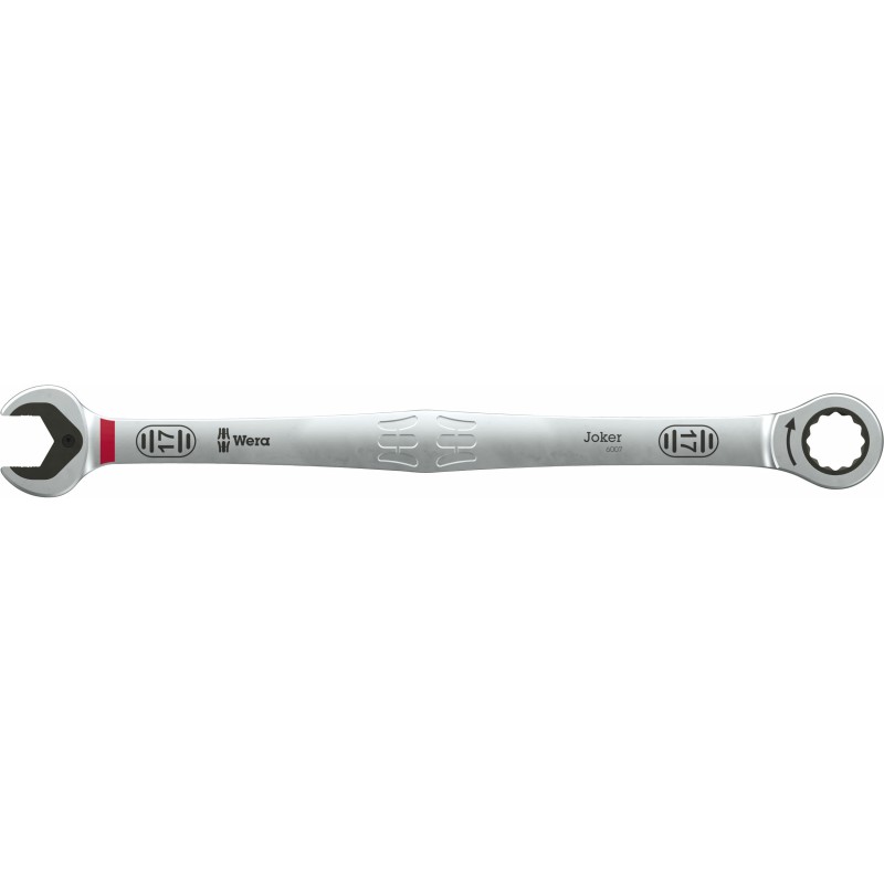 WERA 6007 Joker Steek-ringratel 17 mm. Extra lang.020353 4013288233356