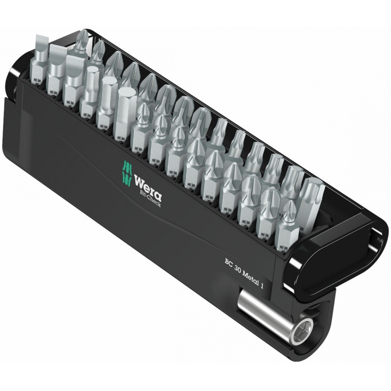 WERA Bit-Check BC 30 Metal 1 Kerst-Editie, 29 bits hard