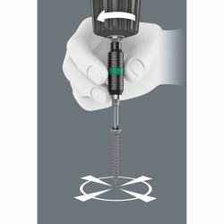 WERA 897/4 R Universele bithouder Rapidaptor BiTorsion, 1/4" x 75 mm