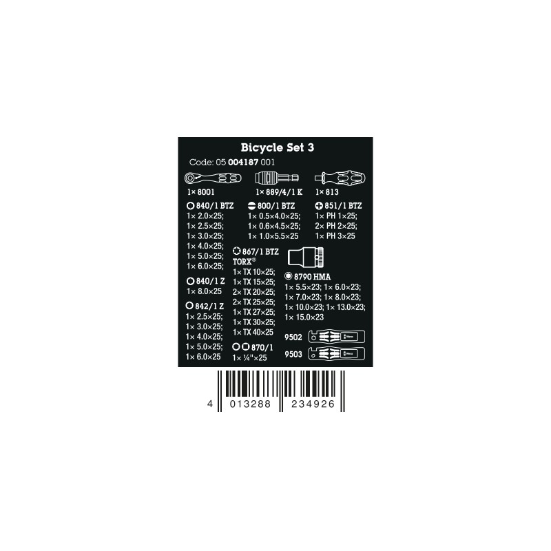WERA Bicycle Set 3 - WeraGereedschap.nl WERA Bicycle Set 3 - WeraGereedschap.nl