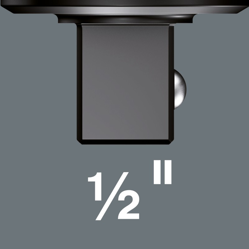 WERA 7782 C insteekratel, omschakelbaar,  14x18 x 1/2" x 66 mm