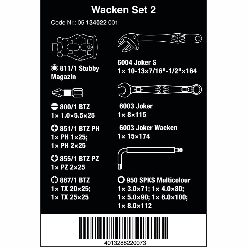 WERA Wacken Set 2