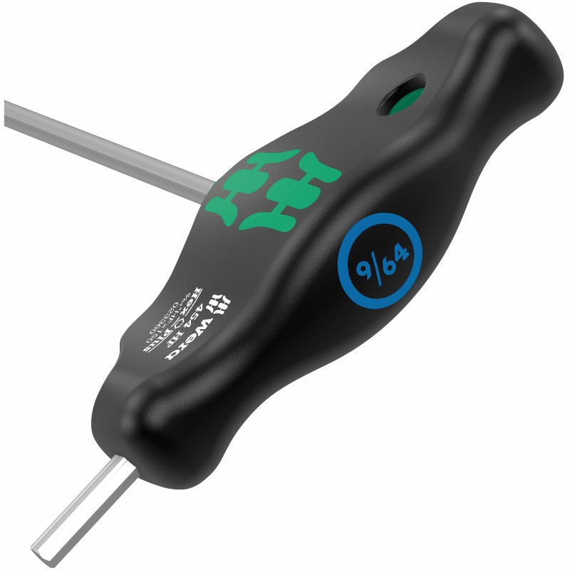 WERA 454 HF T-greep zeskant-schroevendraaier Hex-Plus, 1/8" x 150 mm