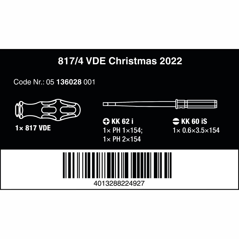 WERA Kraftform Kompakt VDE set Christmas 2022