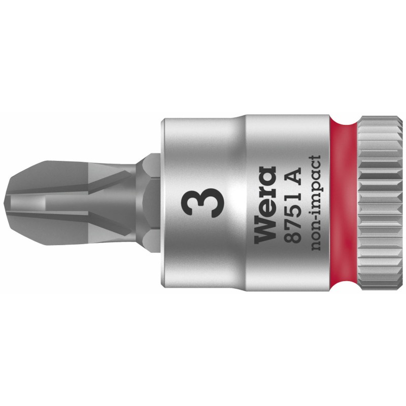 WERA 8751 A Kruiskop Phillips Bitdop PH 1 x 28 mm - 1/4"-aandrijving 05003350001 4013288187253