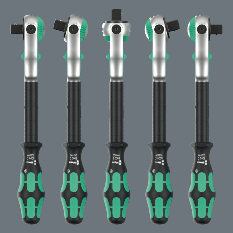 WERA 8100 SC 2, 37-delige Zyklop Speed-ratelkrachtset, 1/2"-aandrijving, metrisch 05003645001 4013288121189