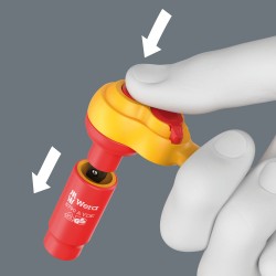 WERA 8007 A VDE Zyklop Comfort ratel 1/4" 05004866001 4013288236357