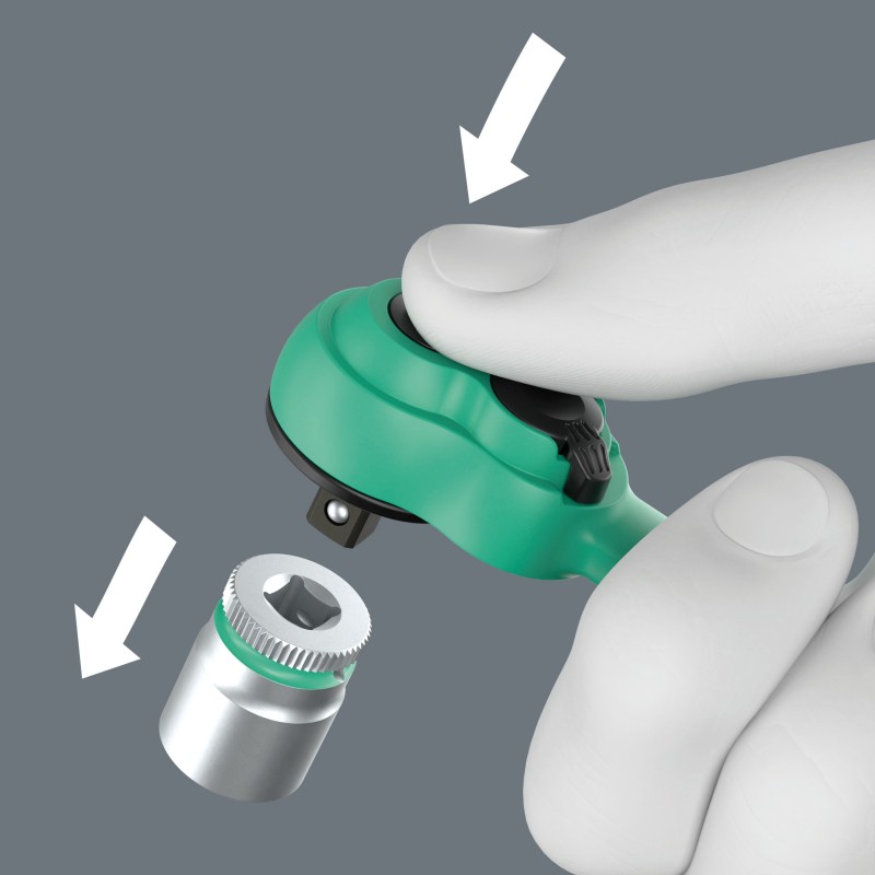 WERA 8100 SA 14 Zyklop Comfort ratelset, 1/4" aandrijving 28‑delig 05005541001 4013288236821