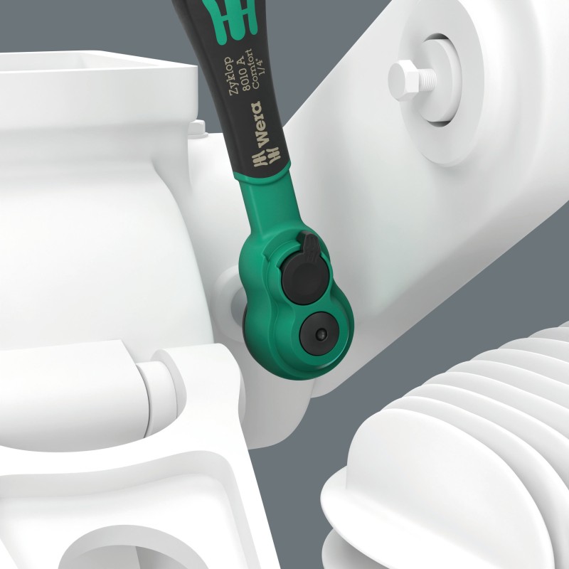 WERA 8100 SA 14 Zyklop Comfort ratelset, 1/4" aandrijving 28‑delig 05005541001 4013288236821