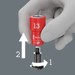 WERA 8100 SA VDE 1 Zyklop Comfort ratelset, 1/4" aandrijving 22‑delig 05004967001 4013288236975