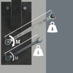WERA 6007 Joker Steek-ringratelsleutel 16 mm, extra lang 020359 4013288236227