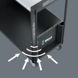 WERA 9705 Toolrebel Gereedschapswagen Stainless 1 150135 4013288237392
